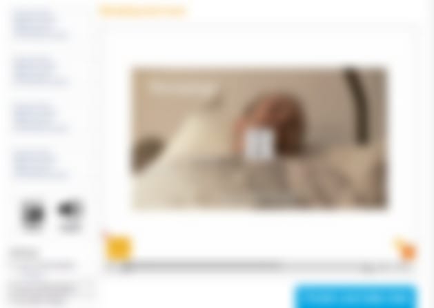Interactive learning screen with a sidebar menu beside a video panel
